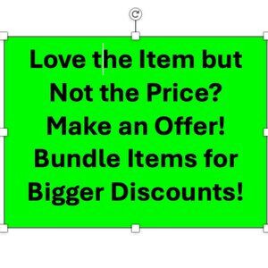 Have to have an item? Price Doesn't Work? Make an Offer or Bundle to Save! (p/s)